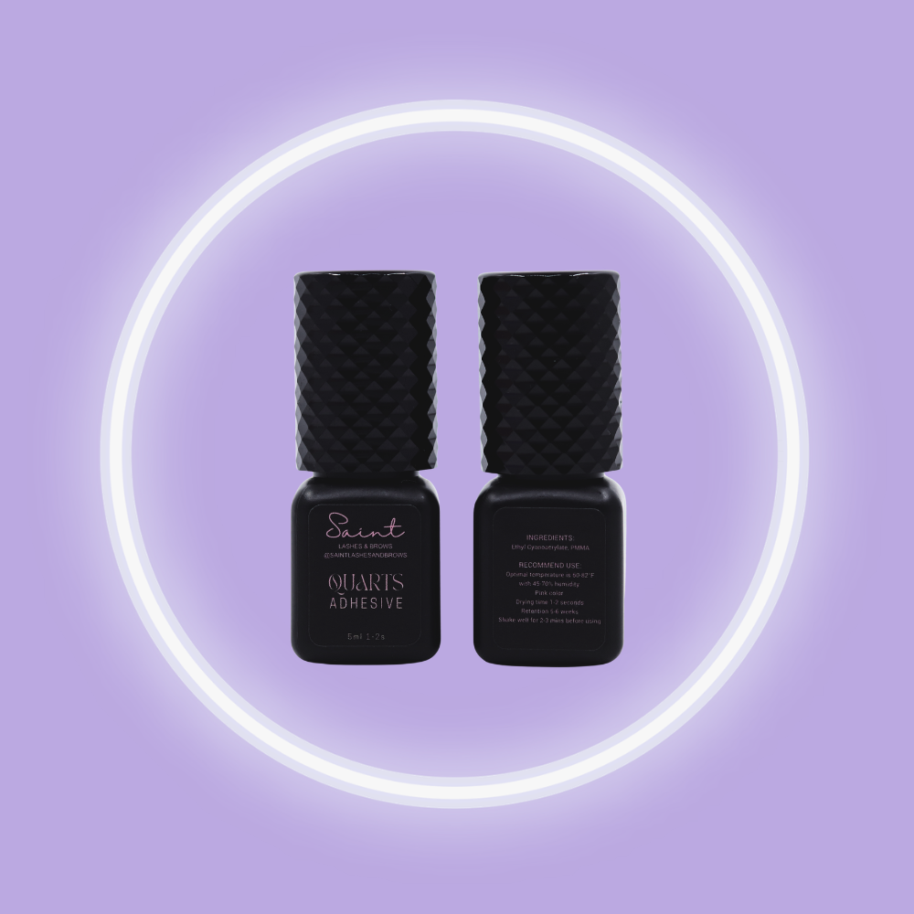 Quarts Clear Pink Adhesive 1-2 second