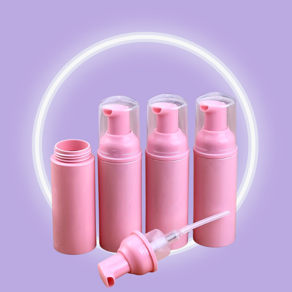 Customisable Lash Shampoo Foam Bottles – 4pc