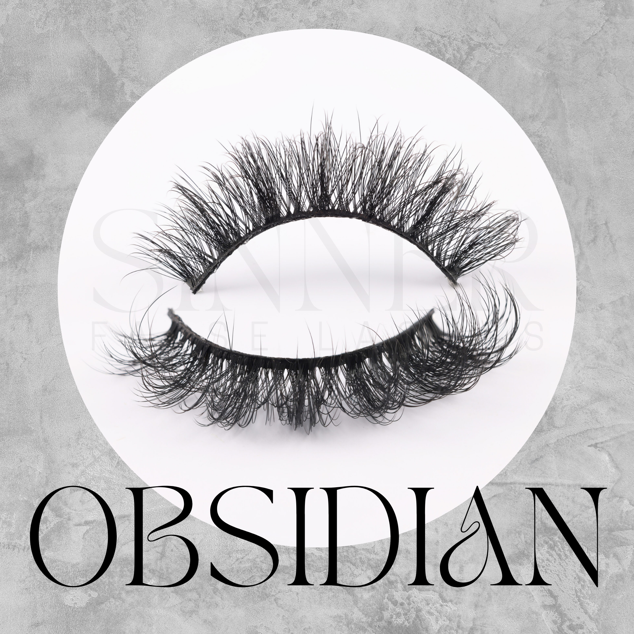 Sinner False Lashes - Obsidian