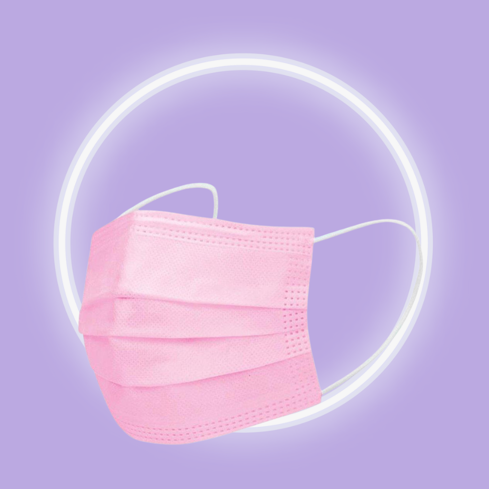 Pink Disposable Mask 10pc