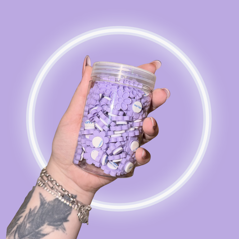 Stick-On Lash Glue Flower Cups 100pc