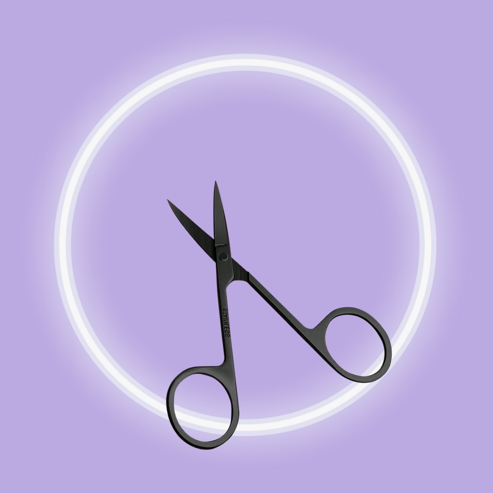 Stainless Steel Brow Scissors (Curved)